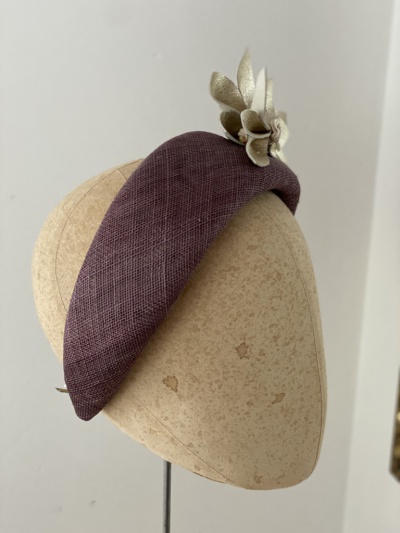 wide headband hat for a mother of the bride