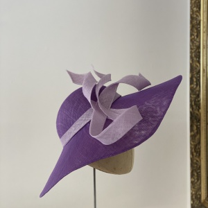 Large purple hat for the races