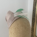 Light pink and green Burgh headpiece