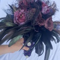 Black gothic alt bridal bouquet