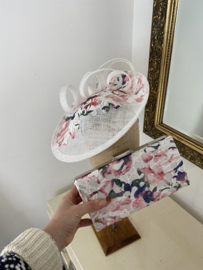 Matching bag and hat for mother of the groom