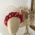 Button beret Holly Young millinery