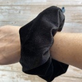 Black velvet scrunchie