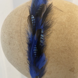 blue jay feather headband