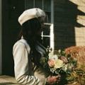 ivory bridal beret with veil