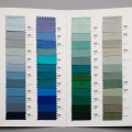 blue and green tone silk swatches