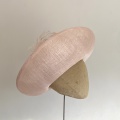 large pink upturned brim hat