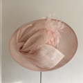 light pink mother of the bride or groom hat