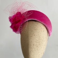 pink velvet halo hat band Holly Young