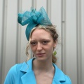 turquoise perch occasion hat
