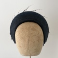 Back view of black hatband