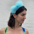 Turquoise wide hatband for special occasions