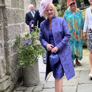 Silk bag in Iris by Holly Young