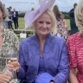 Lilac mother of the bride hat