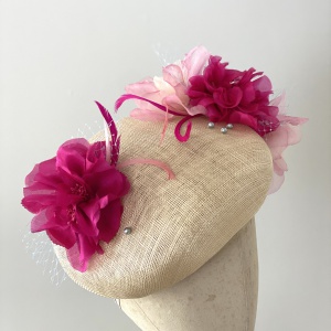 Bespoke mother of the bride hat Cornwall Holly Young