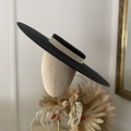 black Spanish style boater hat