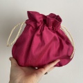 mademoiselle pink silk handbag