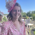 hot pink disk hat royal ascot