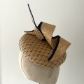 Back view of Cora straw hat