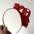 Red Joelle fascinator Holly Young