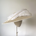 Cream wide brimmed occasion hat Cream wide brimmed occasion hat