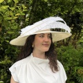 Large ivory cream wedding hat Holly Young Large ivory cream wedding hat Holly Young