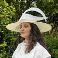 Large simple cream hat for for Ascot Large simple cream hat for for Ascot