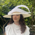 Large but simple wedding hat Holly Young Large but simple wedding hat Holly Young