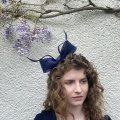 navy bow headband Holly Young navy bow headband Holly Young