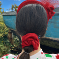 red velvet scrunchie red velvet scrunchie