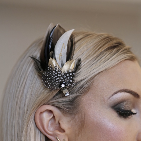 'Molly' Feather Hair & Lapel Clips