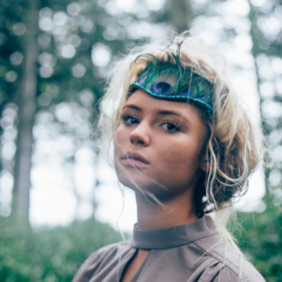 'Falmouth' Peacock Feather Tiara