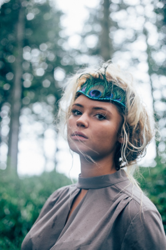 'Falmouth' Peacock Feather Tiara