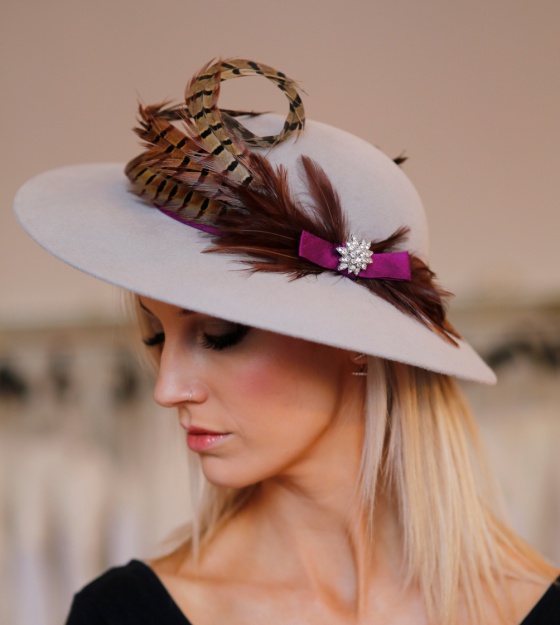 'Pentillie' luxuriously soft vintage felt hat