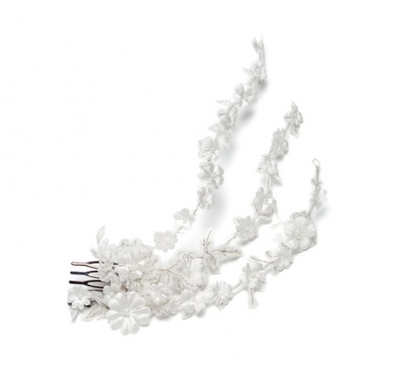 'Ruan' blossom lace hair vine