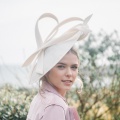 'Alaria' ivory sculpted hat