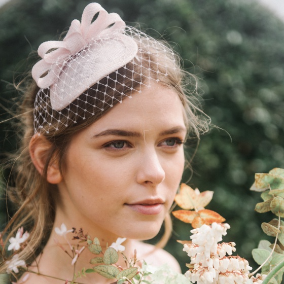 'Loretta' nude pink headpiece 'Loretta' nude pink headpiece