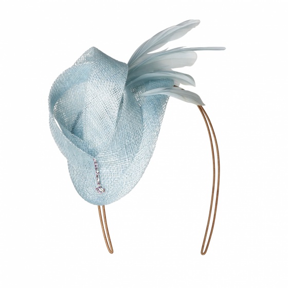 'Burgh' Art deco hat light blue