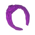 'Beatrix' silk turban headband Vivid Purple