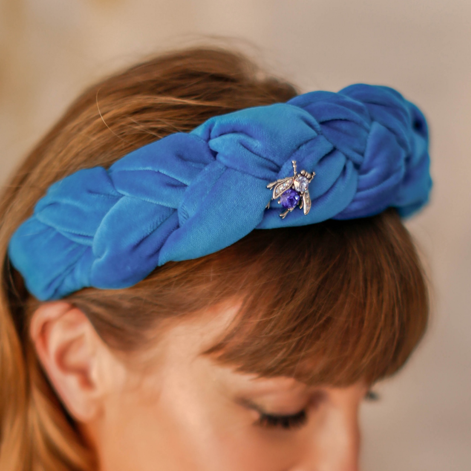 'Anice' Velvet Braided Headband