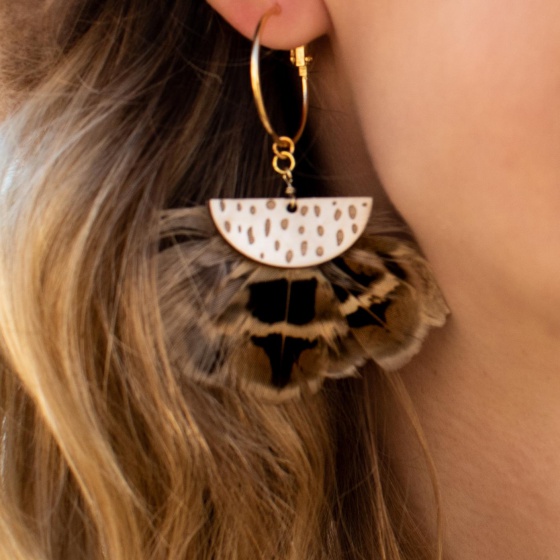 'Kate' Pheasant Earrings