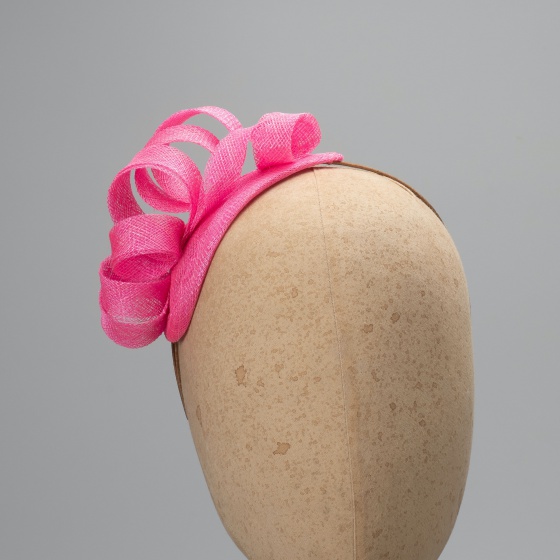'Joelle' pink looped fascinator 'Joelle' pink looped fascinator