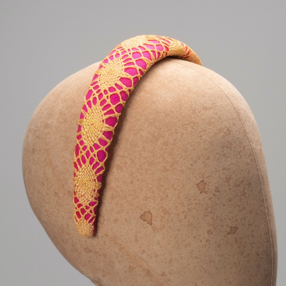 'Everlee' pink and yellow headband
