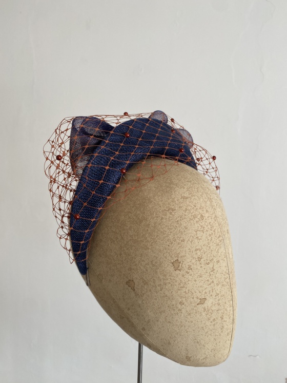 'Mia' Navy & copper crown band