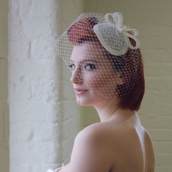 'Loretta' Ivory Headpiece