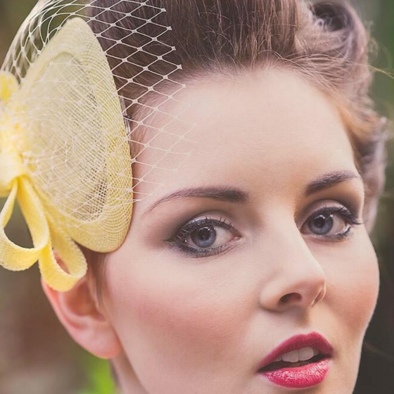 'Loretta' Yellow Headpiece 'Loretta' Yellow Headpiece