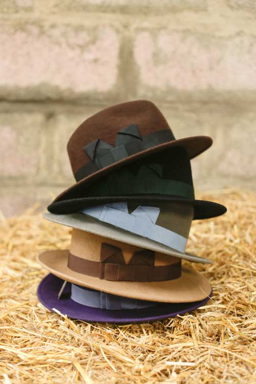 womens felt trilbys in all colours