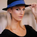 black-womens-trilby-bright-blue-band-Holly-Young
