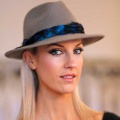 womens-grey-trilby-blue-feather-band-Holly-Young