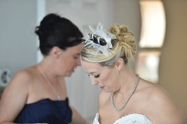 Real Brides Blue Themed Cornish Wedding With A Bespoke Vintage